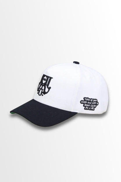 COMASUAR LOGO SNAPBACK
CAP (WHITE/BLACK)
