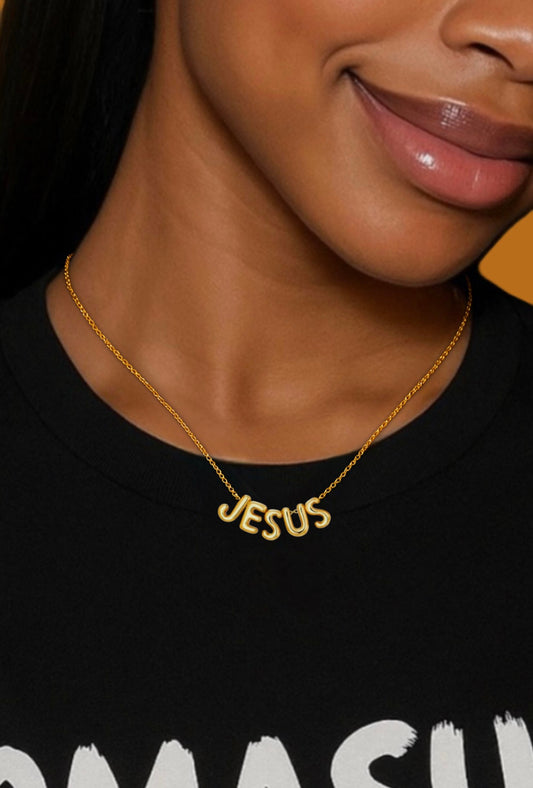 COMASUAR BUBBLE NAME OF JESUS NECKLACE